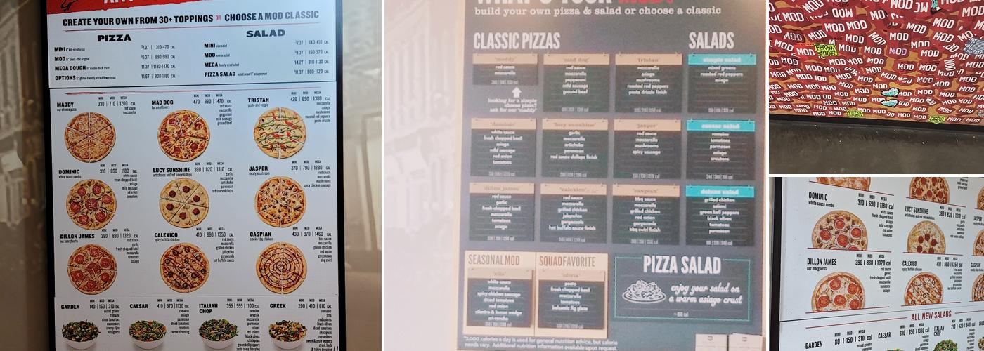 MOD Pizza Menu