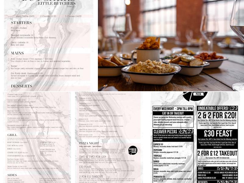 The Butcher's Bar & Steakhouse Menu