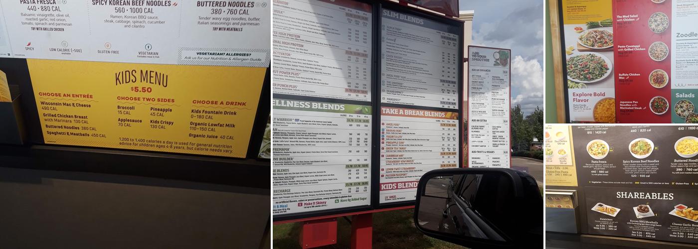 Noodles and Company Menu