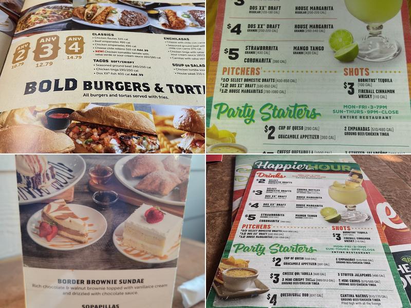 On The Border Mexican Grill & Cantina Menu