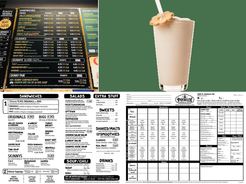 Potbelly Menu