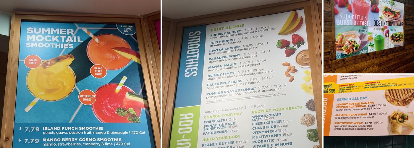 Tropical Smoothie Cafe Menu