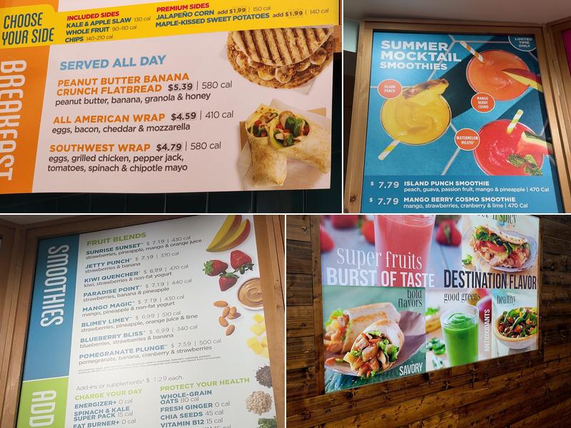 Tropical Smoothie Cafe Menu