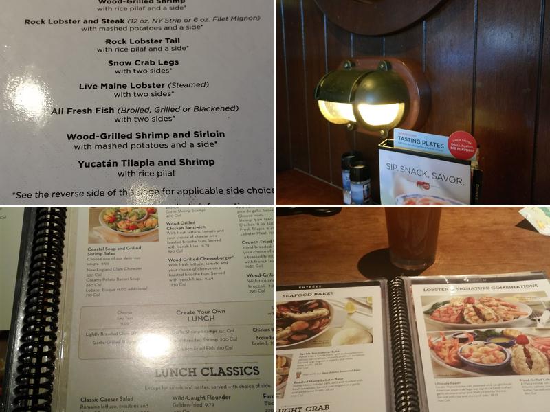 Red Lobster Menu