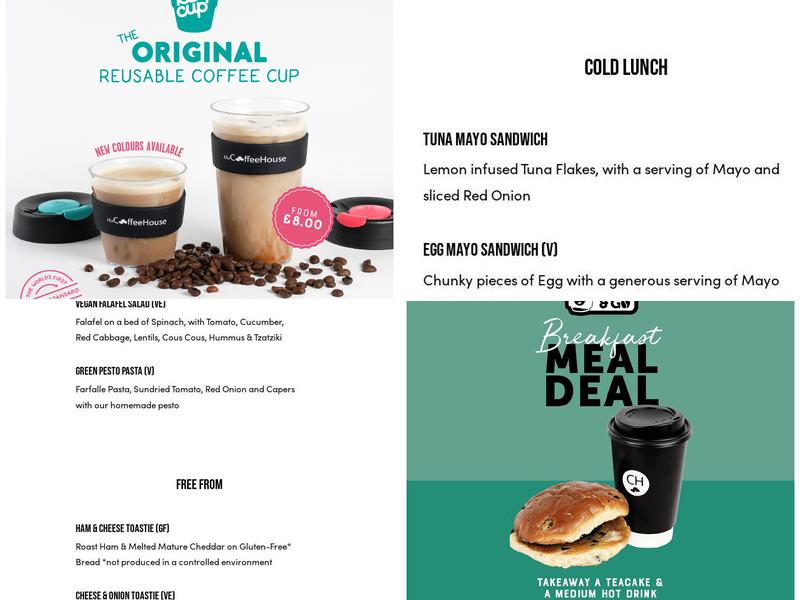 The Coffee House Lymm Menu