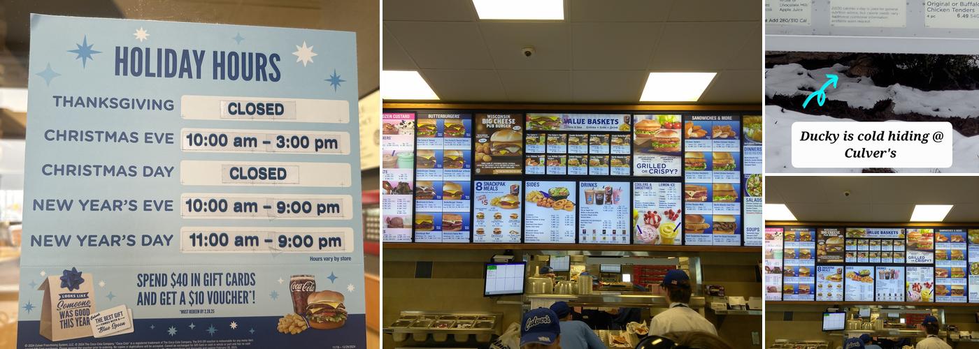 Culver’s Menu
