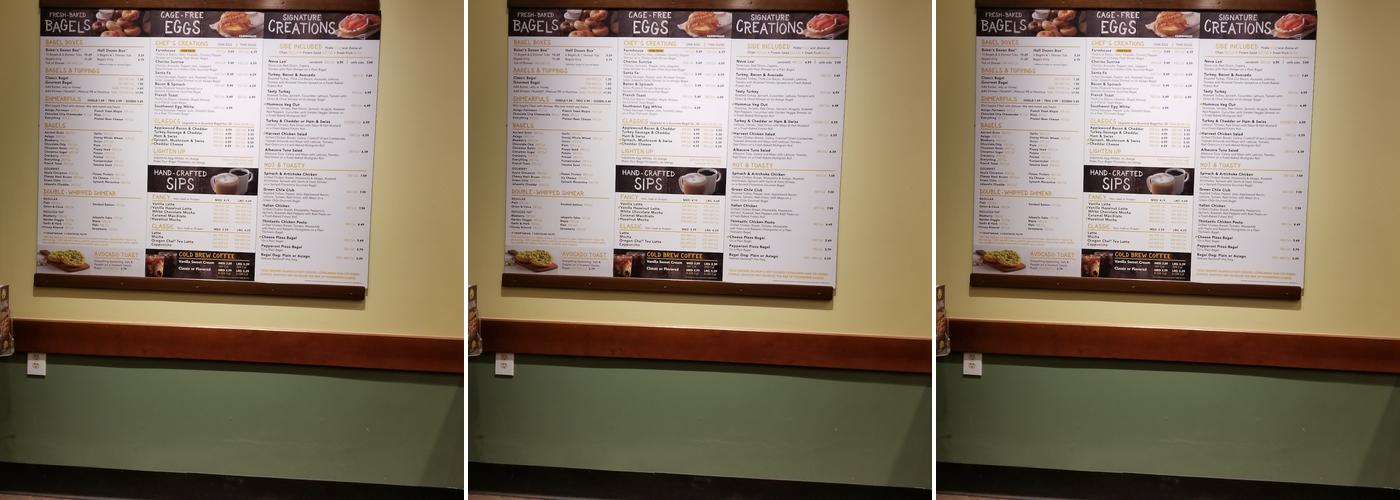 Einstein Bros. Bagels Menu