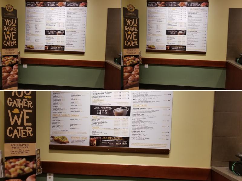 Einstein Bros. Bagels Menu