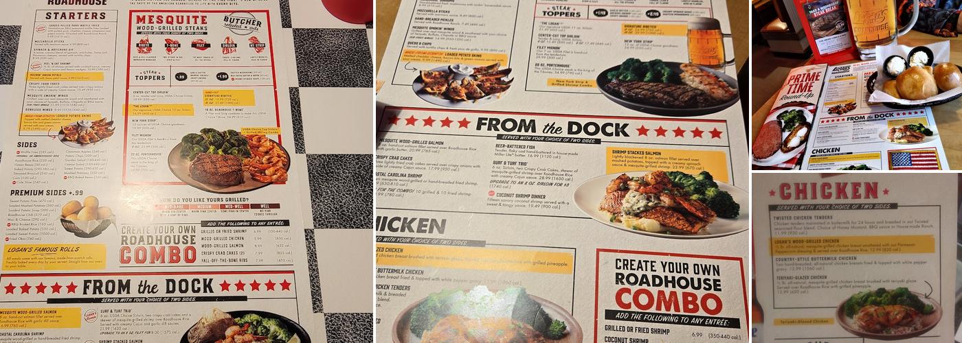 Logan's Roadhouse Menu