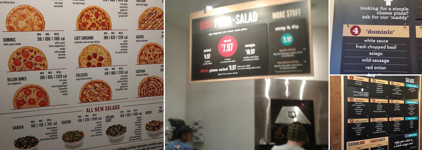 MOD Pizza Menu
