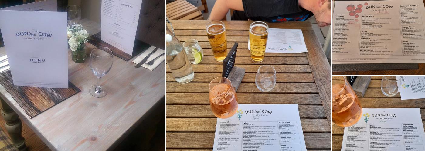 Dun Cow Menu