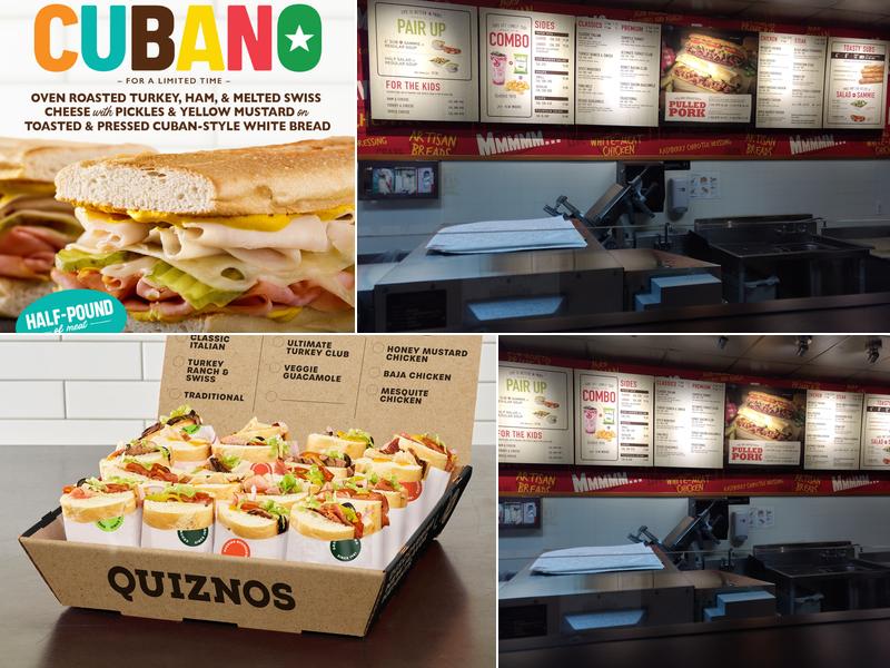 Quiznos Menu