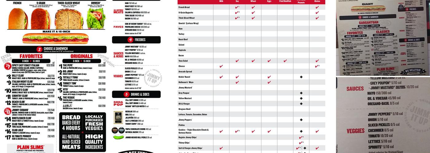 Jimmy John's Menu