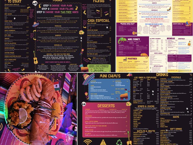 Chimichangos Mexican Restaurant Menu