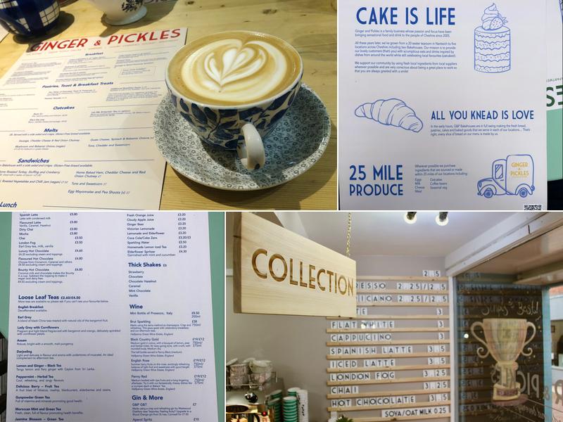 Ginger and Pickles Menu