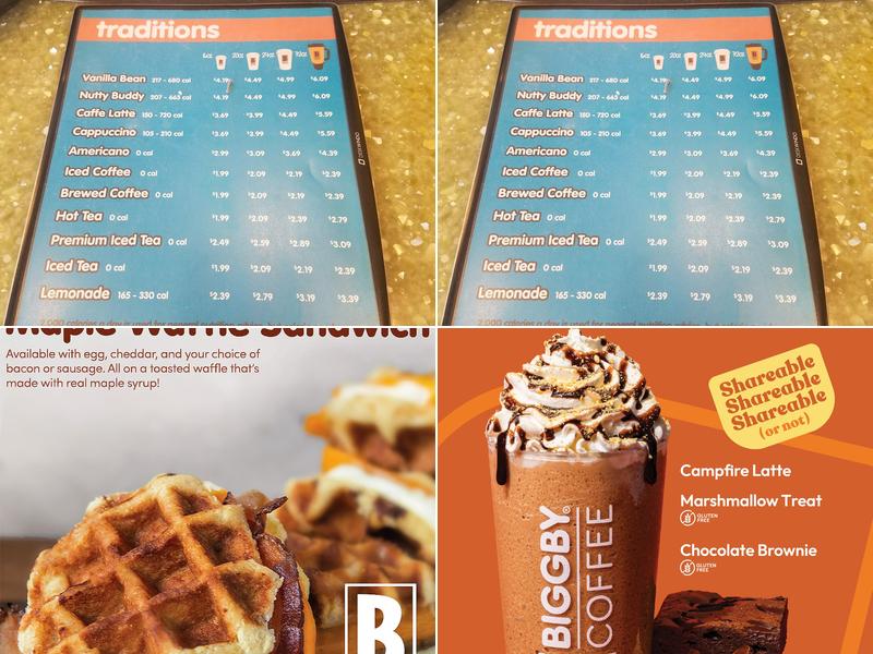 BIGGBY COFFEE Menu