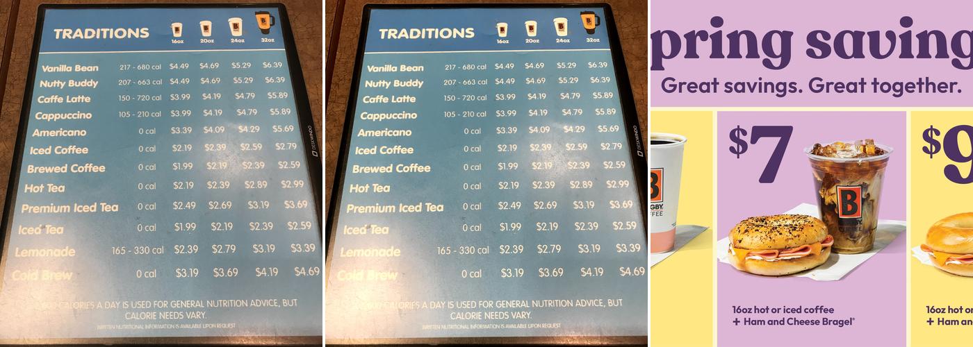 BIGGBY COFFEE Menu