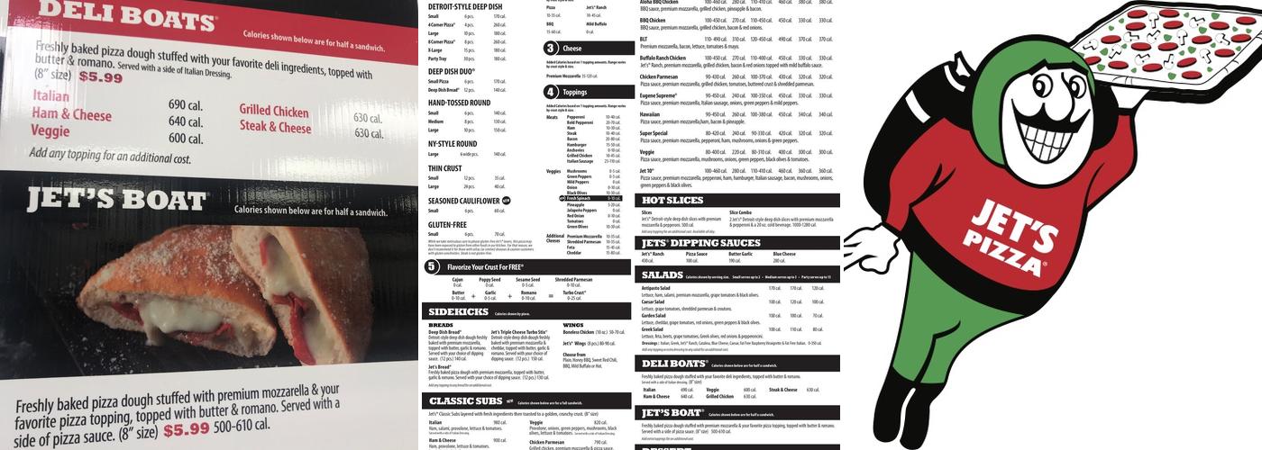 Jet's Pizza Menu