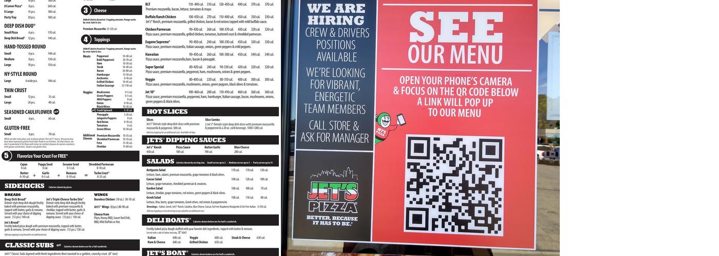 Jet's Pizza Menu