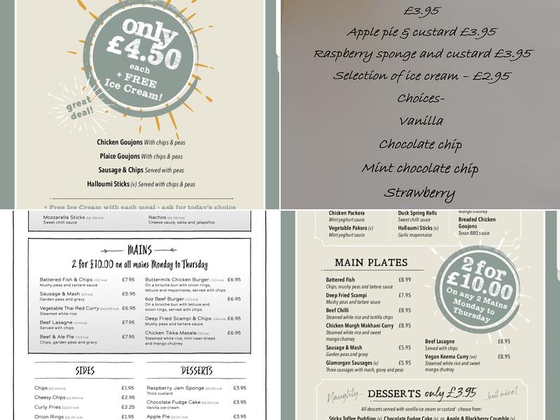 Cheshire Cheese Menu