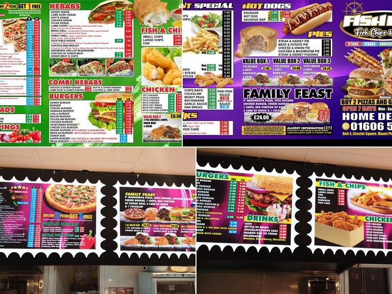 Kebab & Fish Bar Menu