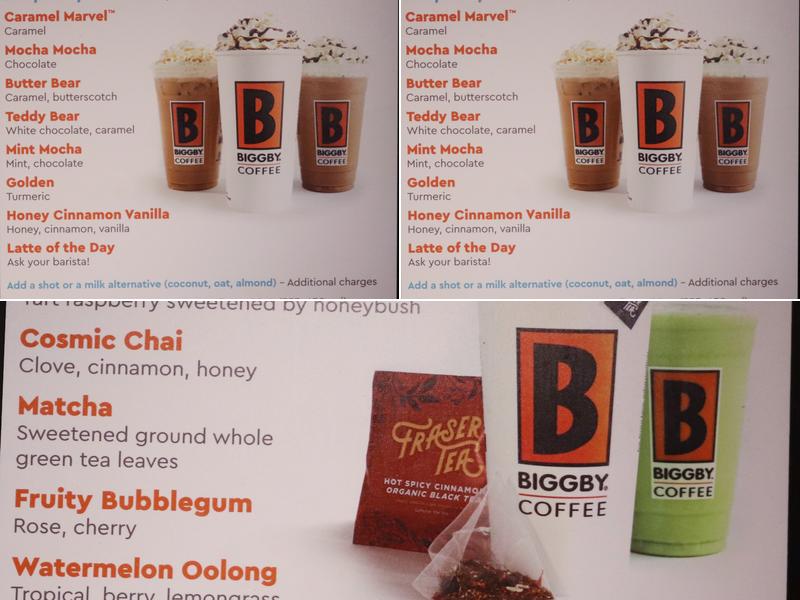 BIGGBY COFFEE Menu