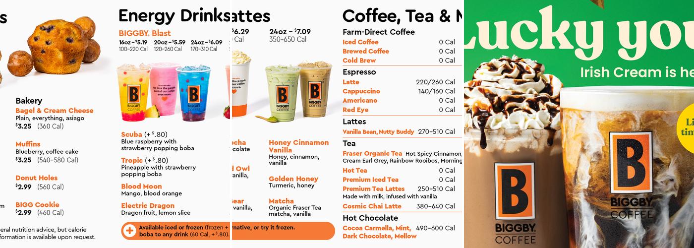 BIGGBY COFFEE Menu