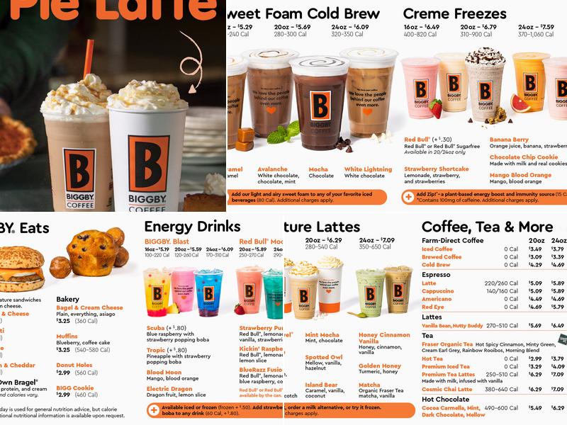 Biggby Coffee Menu