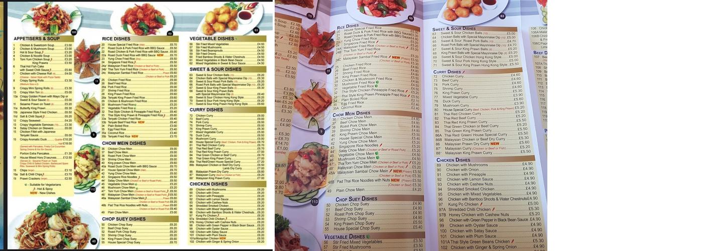 Silver River Menu
