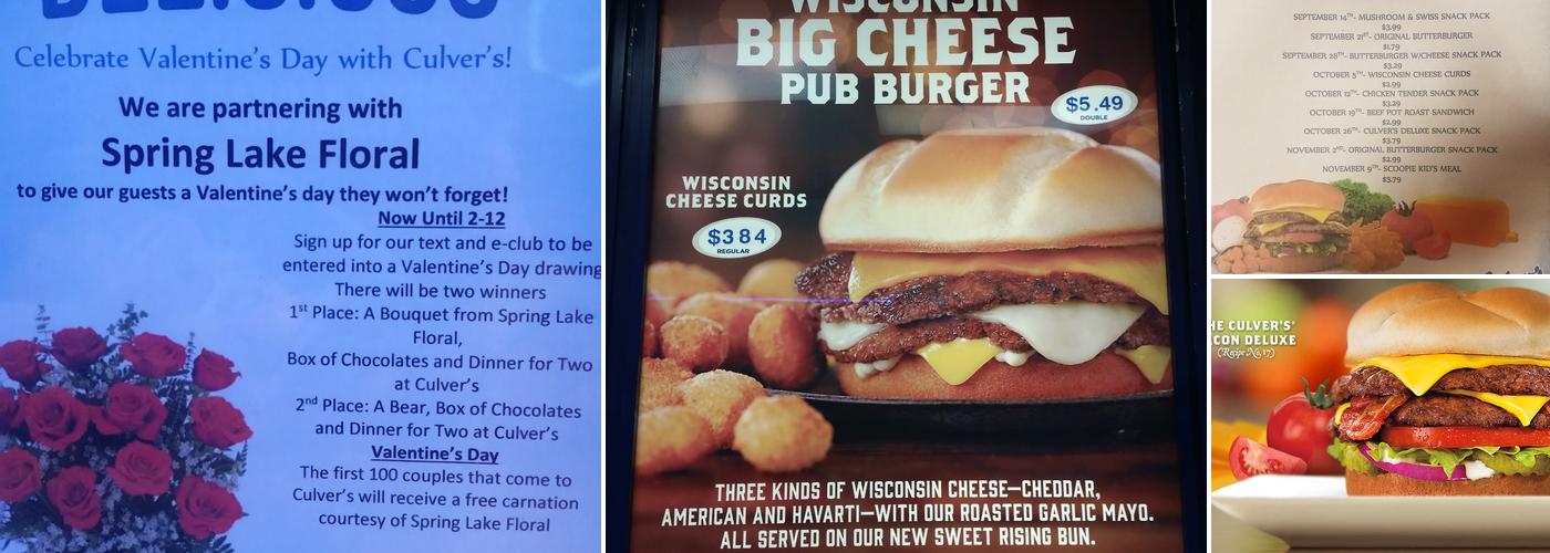 Culver’s Menu
