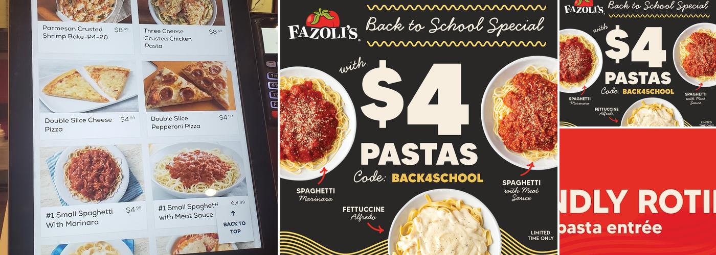 Fazoli's Menu