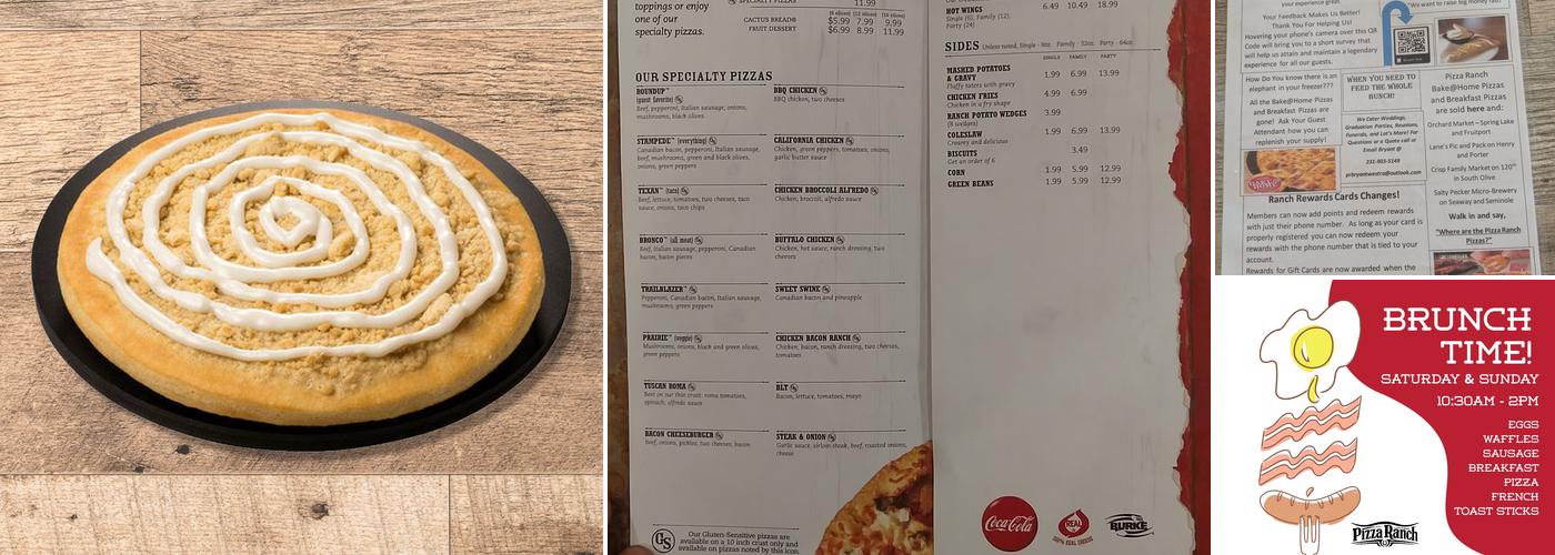 Pizza Ranch Menu