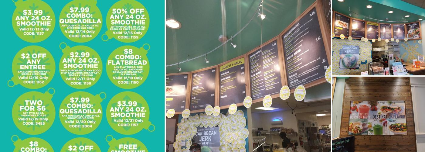 Tropical Smoothie Cafe Menu