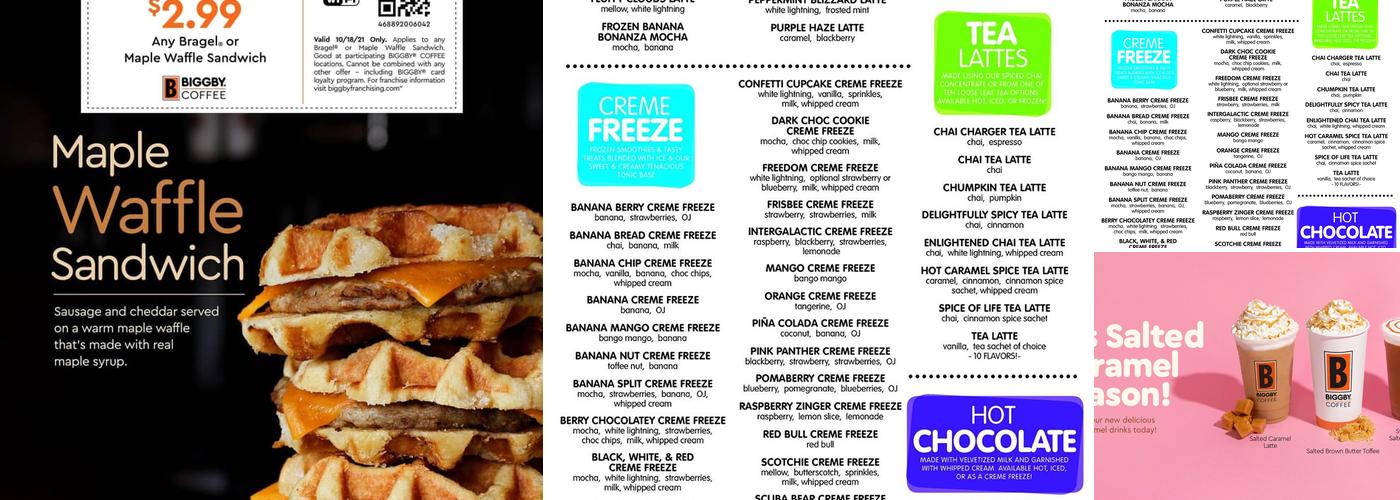 BIGGBY COFFEE Menu