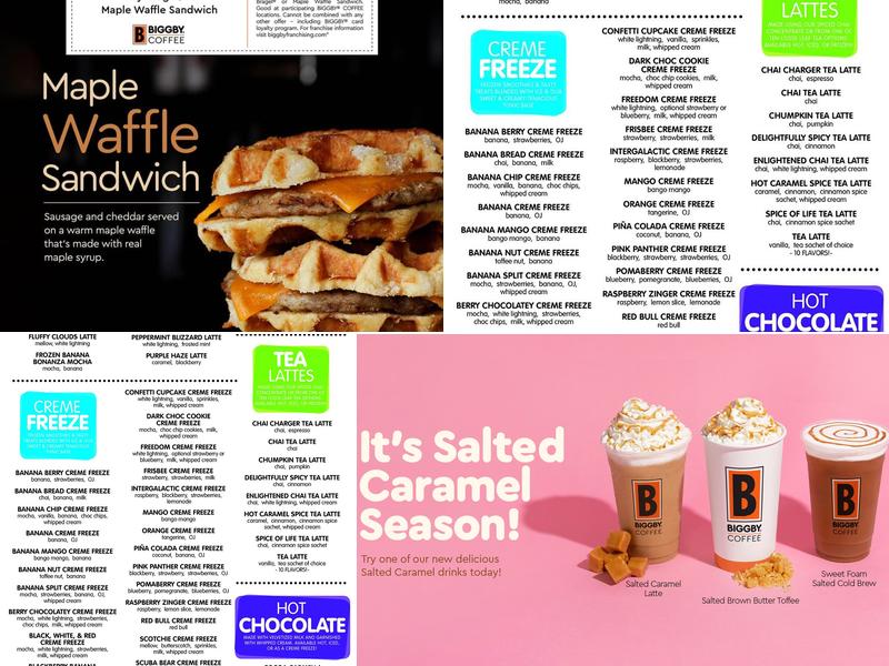 BIGGBY COFFEE Menu