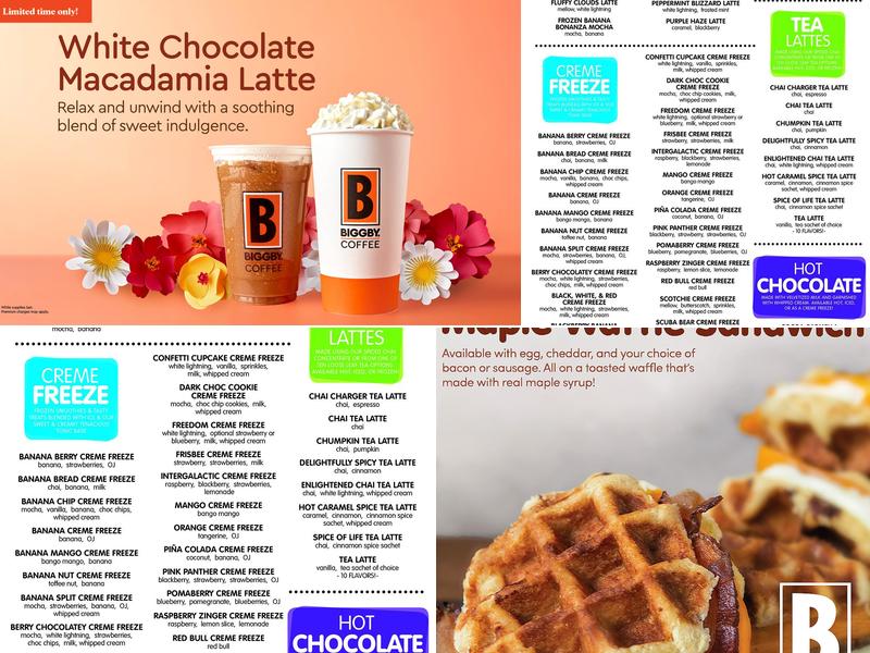 BIGGBY COFFEE Menu