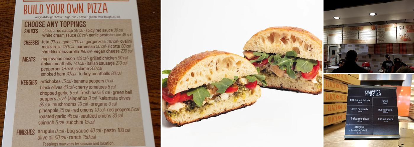 Blaze Pizza Menu