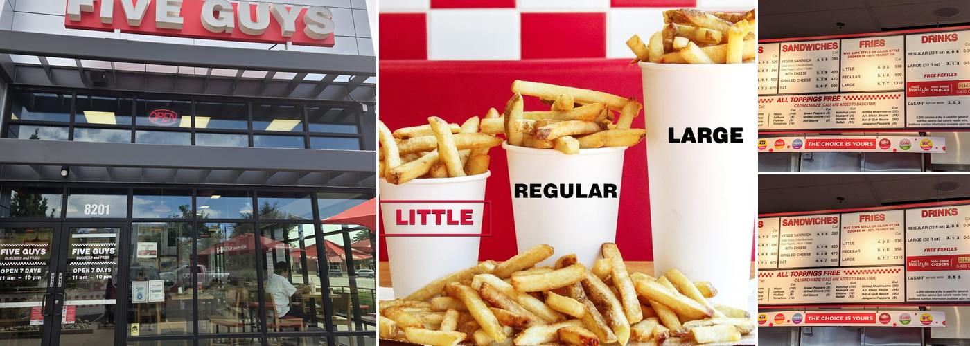 Five Guys Menu