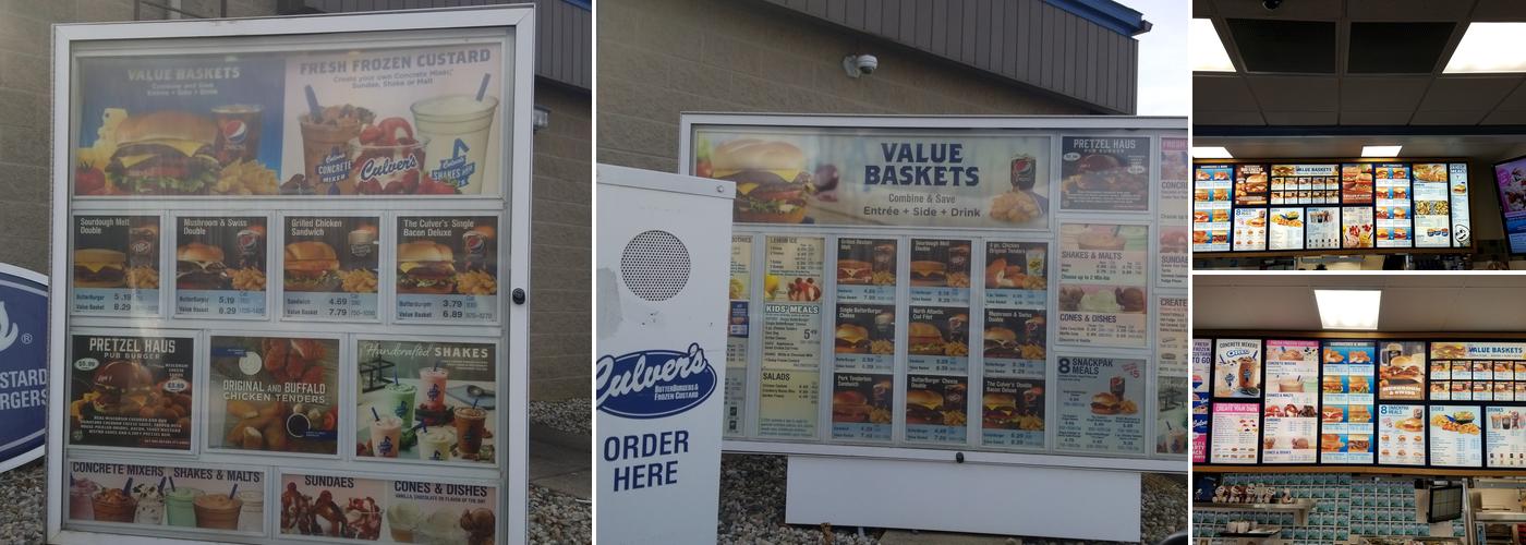 Culver’s Menu
