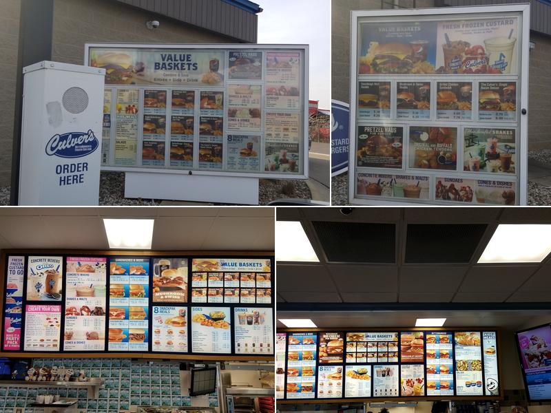 Culver’s Menu