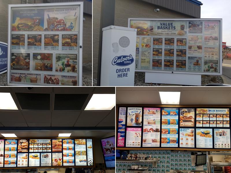 Culver’s Menu