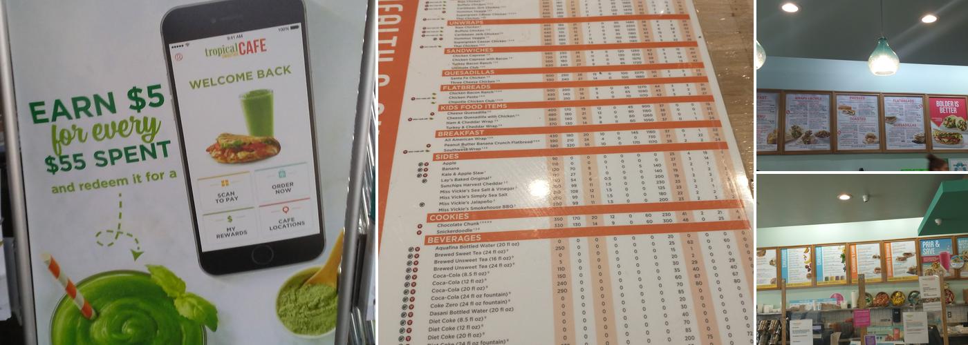 Tropical Smoothie Cafe Menu