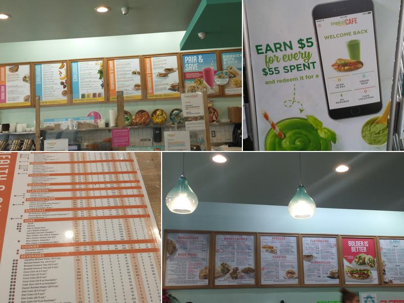 Tropical Smoothie Cafe Menu