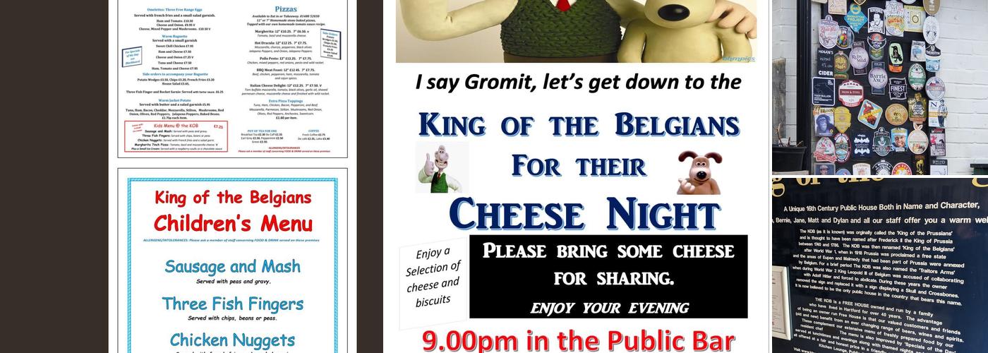 King of the Belgians Menu