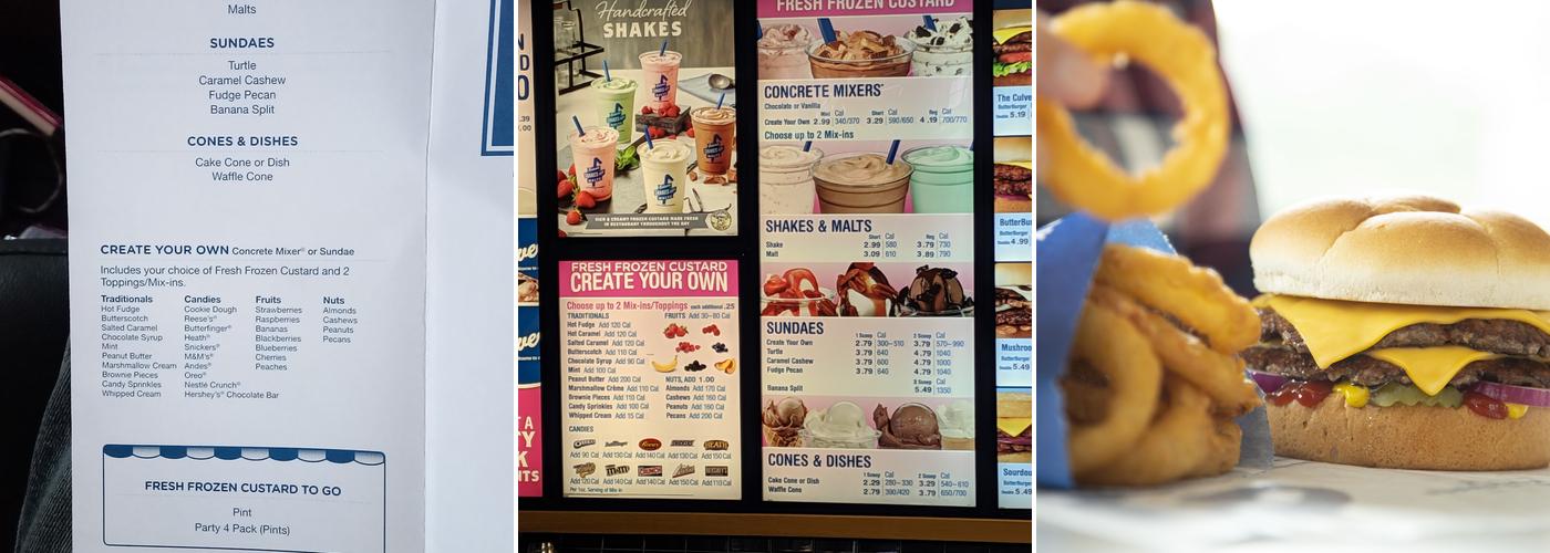 Culver’s Menu