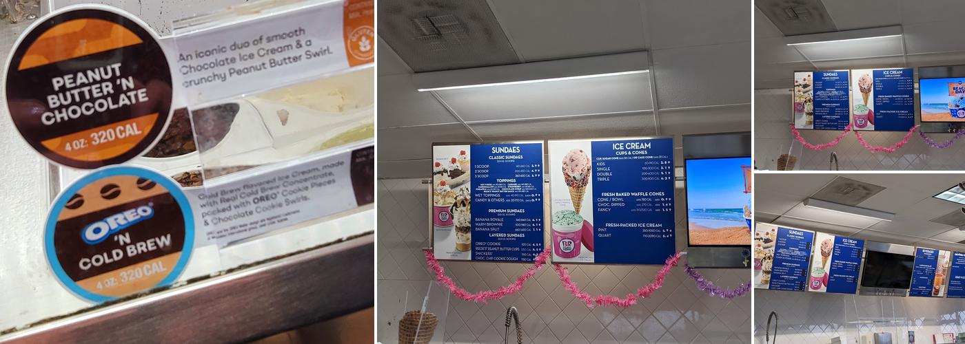 Baskin-Robbins Menu