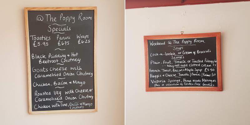 The Poppy Room Menu