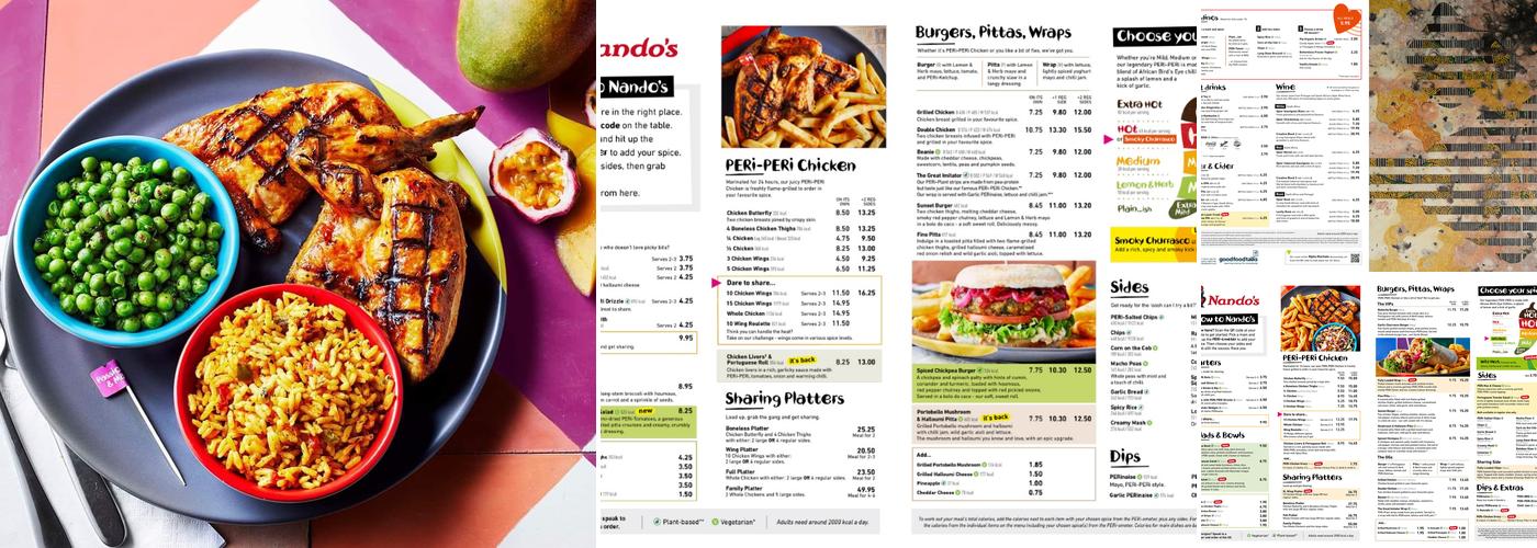 Nando's Brighton - Duke Street Menu