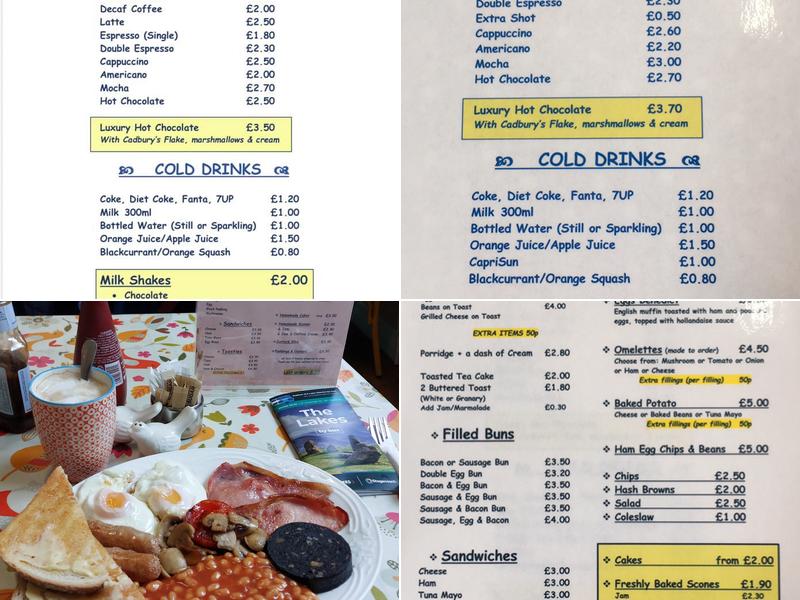 The Market Cafe Menu