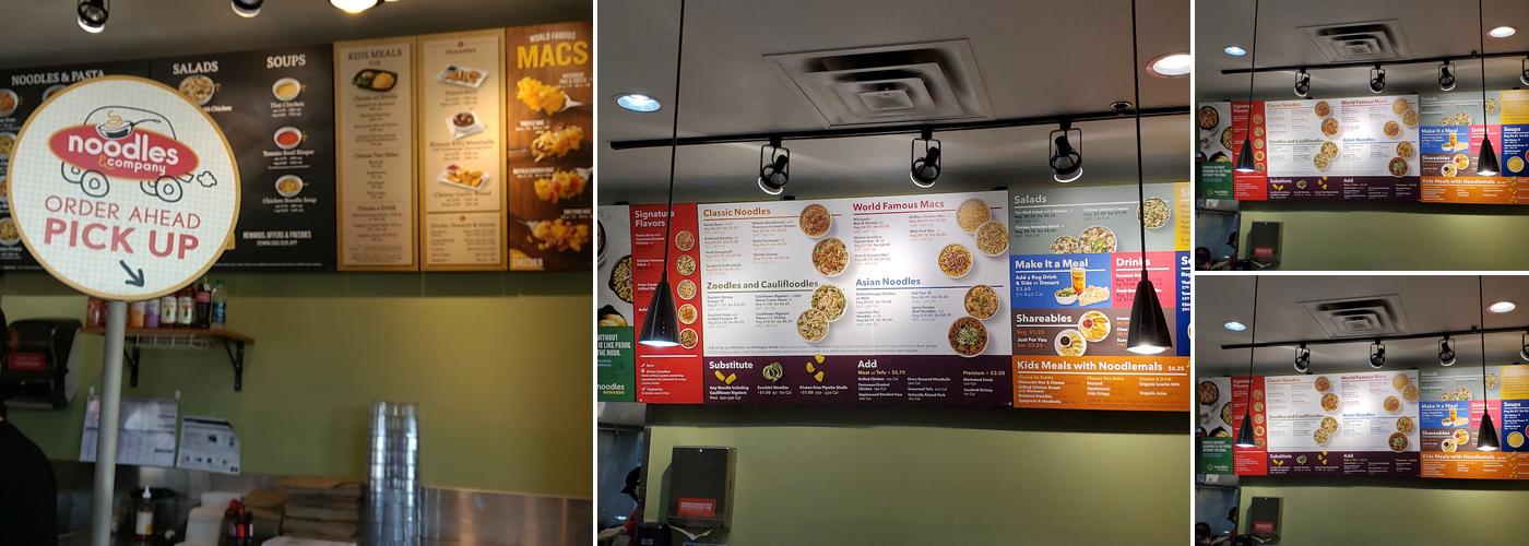 Noodles and Company Menu